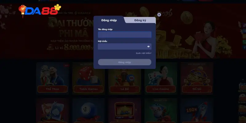 Cập nhật link truy cập DA8 đăng nhập mới nhất