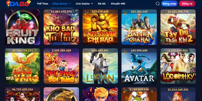 Top dòng game Slot dễ chơi cho người mới tại DA88