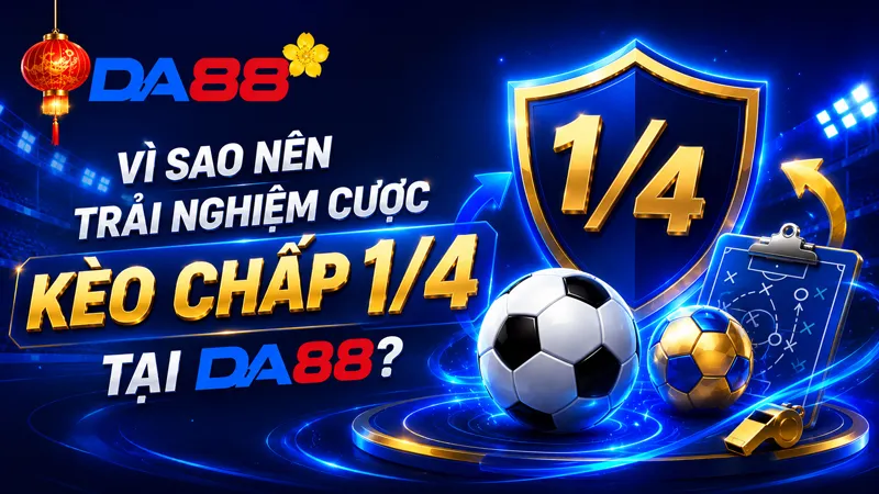 Vì sao nên trải nghiệm cược Kèo Chấp 1/4 tại DA88?